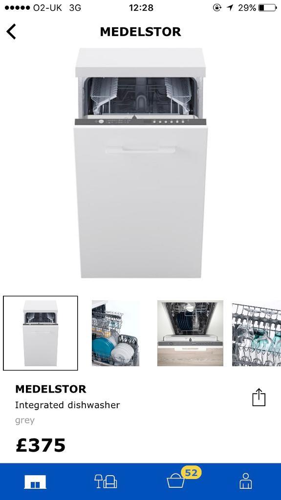 slimline dishwasher ikea